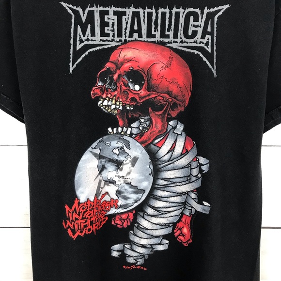 Vintage 2004 Metallica Rock Band Tour T-Shirt - Picture 3 of 5
